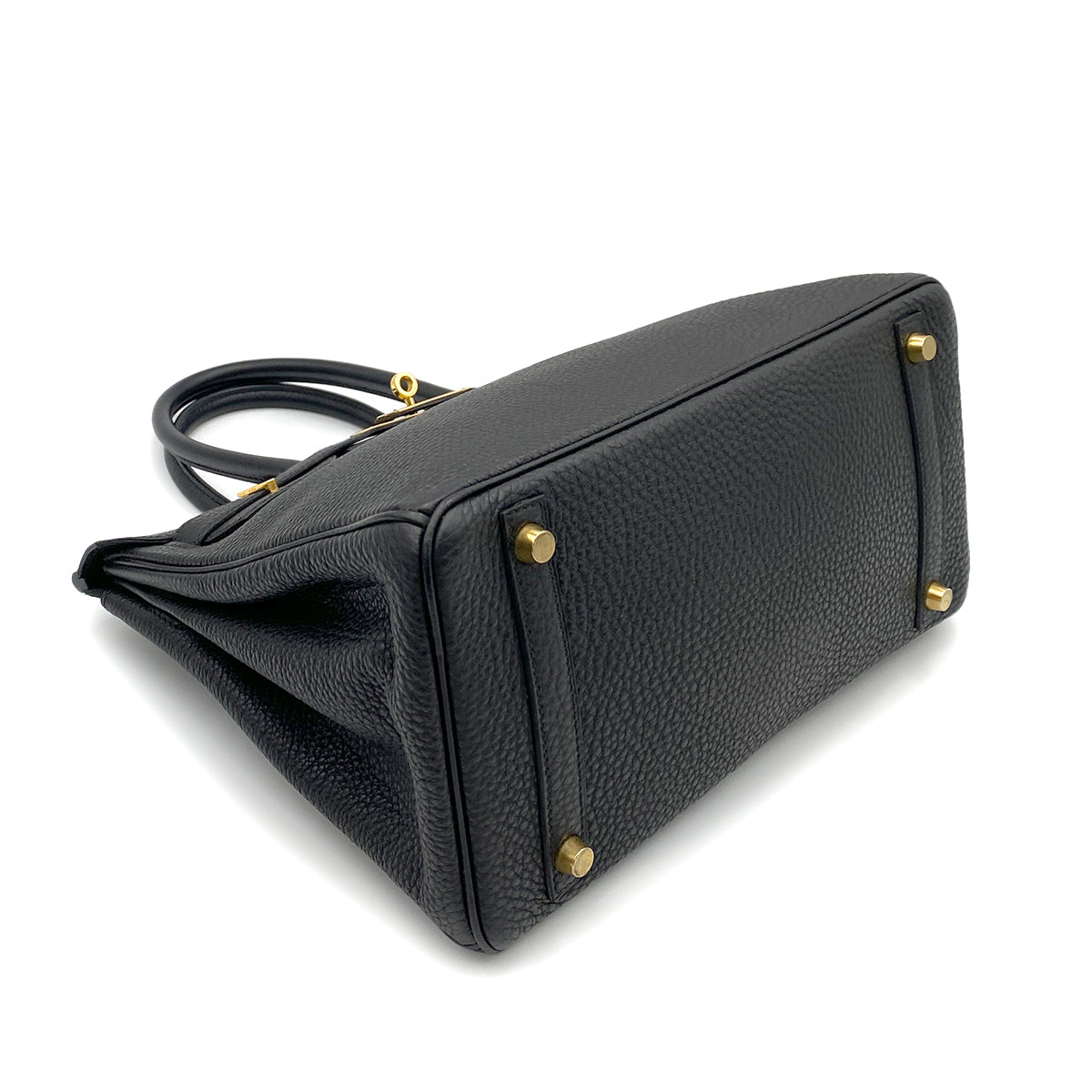 HERMES BIRKIN 30 BLACK TOGO HAND BAG □G GHW 90260492