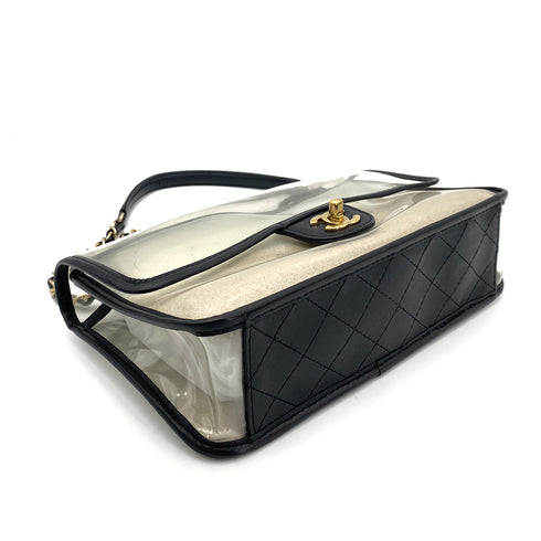 CHANEL ENAMEL WITH SAND CLEAR SHOLDRE BAG 90260509 - PURPOSE
