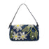 FENDI MAMMA BAGUETTE DENIM FLOWER SHOULDER BAG NAVY 90260792