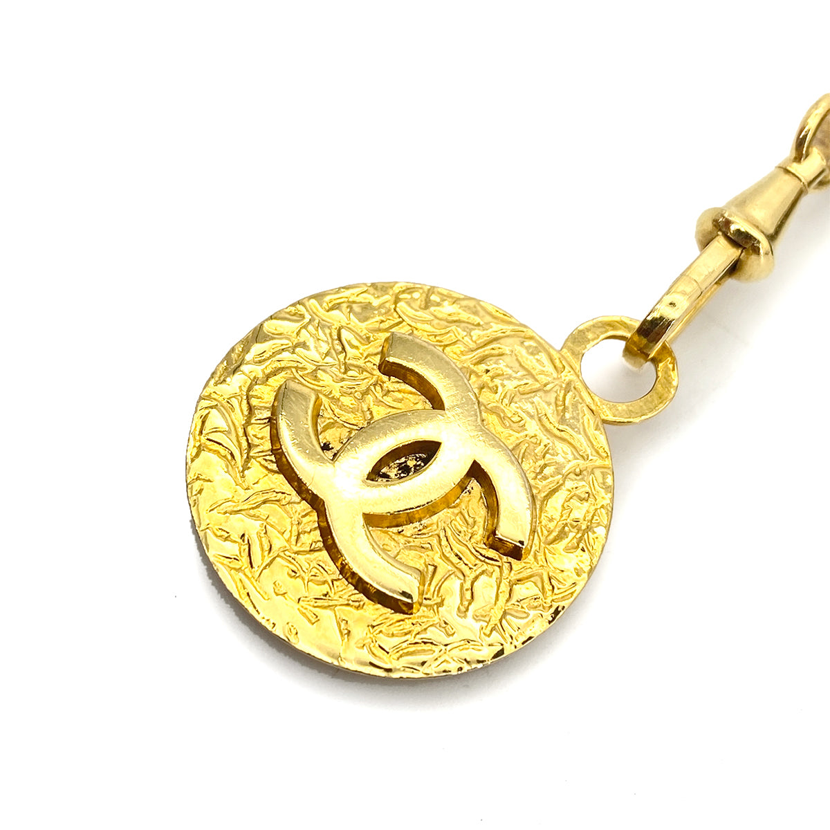 CHANEL VINTAGE CHAIN BELT LEATHER COCOMARK ACCESSORY 90258175