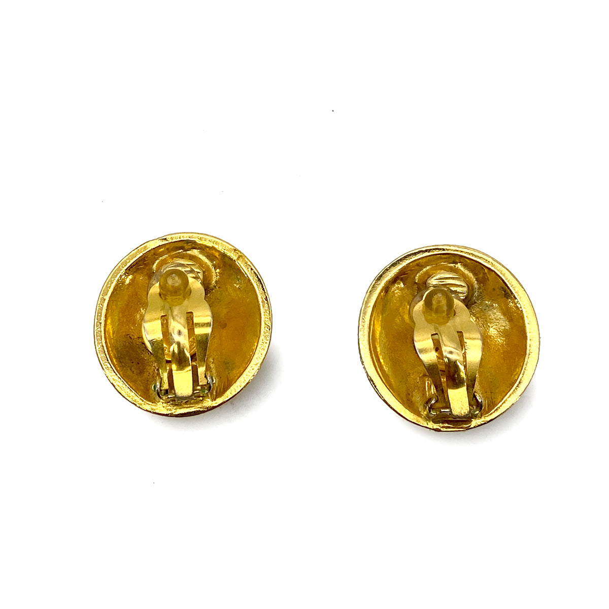 CHANEL VINTAGE EARRINGS COCOMARK ROUND ACCESSORY 90261176