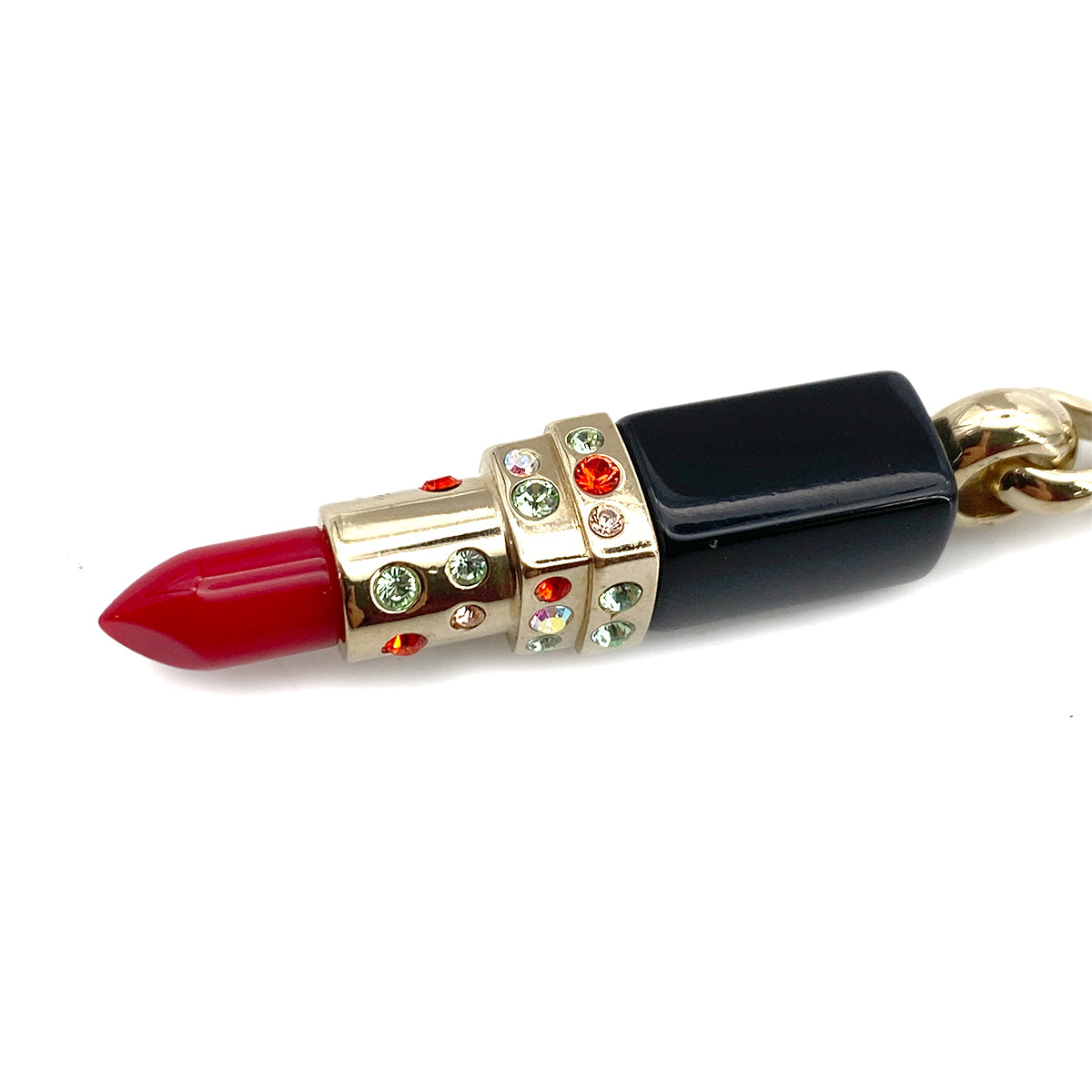 CHANEL VINTAGE HEART LIP STICK RHINESTONE ACCESSORY 04A 90261179
