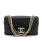 CHANEL WESTMINSTER CHAIN SHOULDER BAG FAUX PEARL BLACK LAMB SKIN 90261214