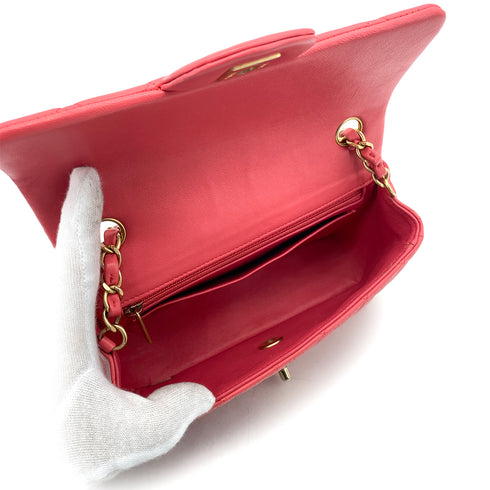 CHANEL MATELASSE ICON CHAIN SHOULDER BAG PINK LAMB SKIN 90261216 - PURPOSE