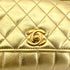 CHANEL VINTAGE MINI MATELASSE CHAIN SHOULDER BAG METALLIC GOLD LAMB SKIN 90261220 - PURPOSE