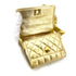 CHANEL VINTAGE MINI MATELASSE CHAIN SHOULDER BAG METALLIC GOLD LAMB SKIN 90261220 - PURPOSE