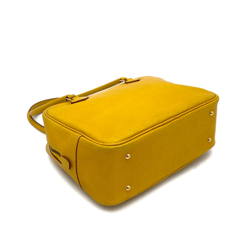 HERMES PLUME 20 JAUNE COUCHEVEL SHOULDER BAG 〇Z 90261223 - PURPOSE