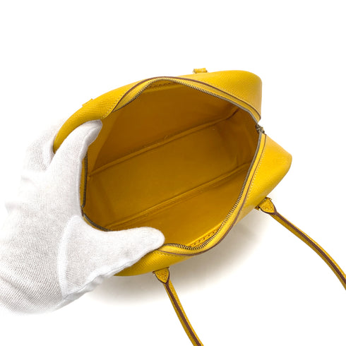 HERMES PLUME 20 JAUNE COUCHEVEL SHOULDER BAG 〇Z 90261223 - PURPOSE