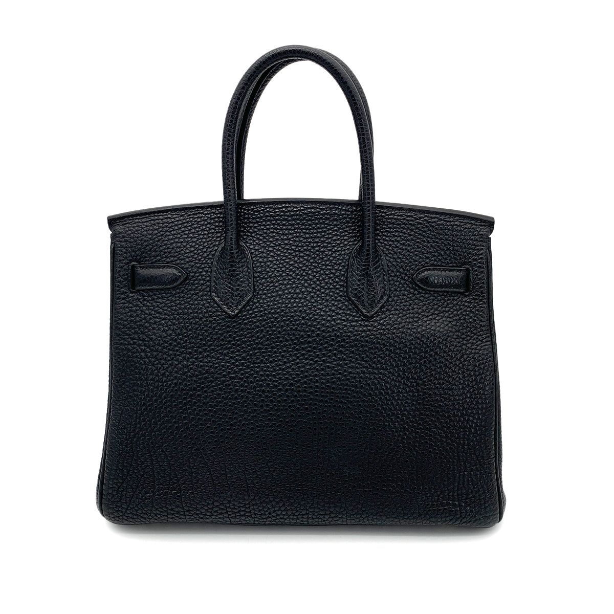 HERMES BIRKIN 30 BLACK TOGO HAND BAG □J GHW 90261226