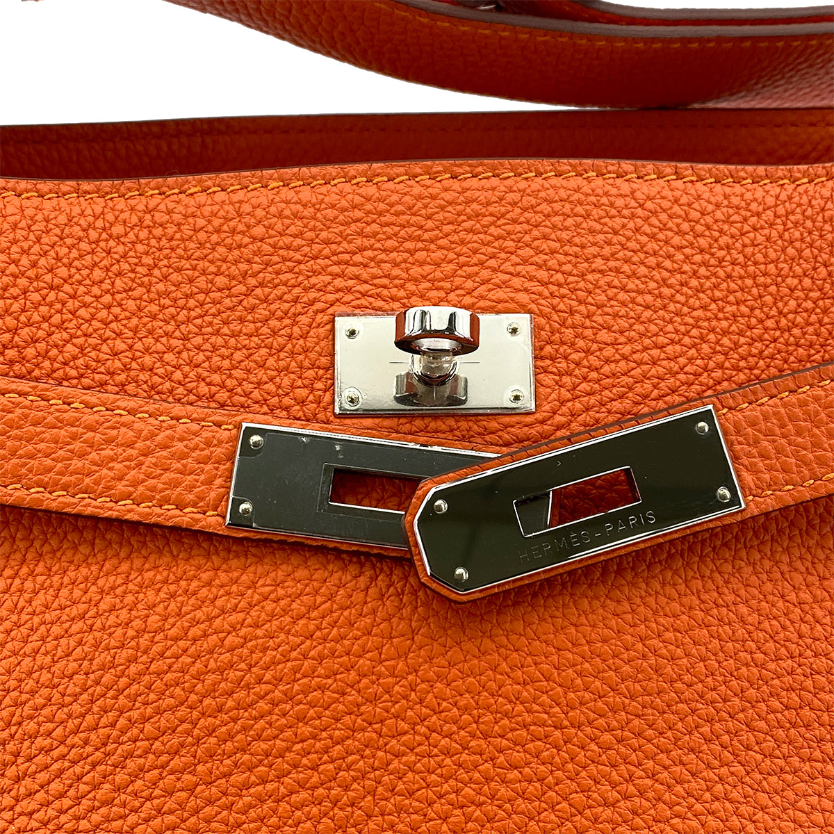 HERMES SO KELLY 26 ORANGE TAURILLON CLEMENCE SHOULDER BAG B SHW 90261229
