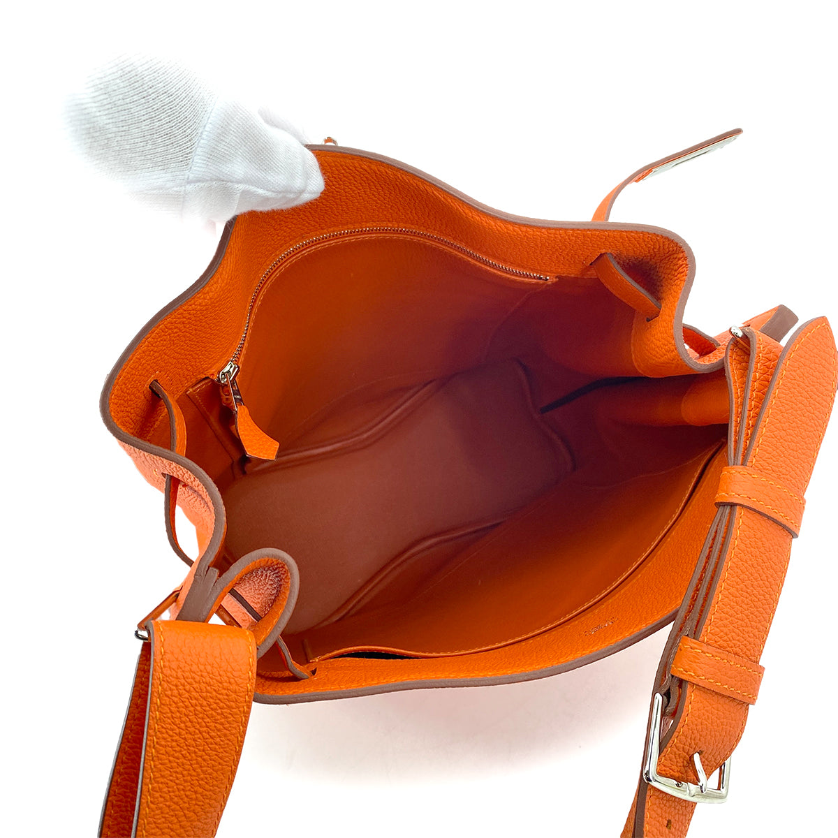 HERMES SO KELLY 26 ORANGE TAURILLON CLEMENCE SHOULDER BAG B SHW 90261229