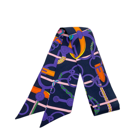 HERMES TWILLY PANOPLIE EQUISTRE GR CABAN VIO SCARF MULTICOLOR 90261254