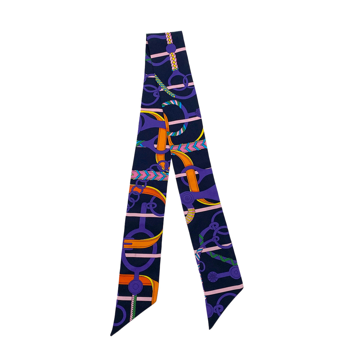 HERMES TWILLY PANOPLIE EQUISTRE GR CABAN VIO SCARF MULTICOLOR 90261254