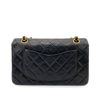 CHANEL VINTAGE CLASSIC FLAP SMALL CHAIN SHOULDER BAG BLACK LAMB SKIN 90261295 - PURPOSE