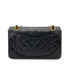 CHANEL VINTAGE CLASSIC FLAP SMALL CHAIN SHOULDER BAG BLACK LAMB SKIN 90261295 - PURPOSE