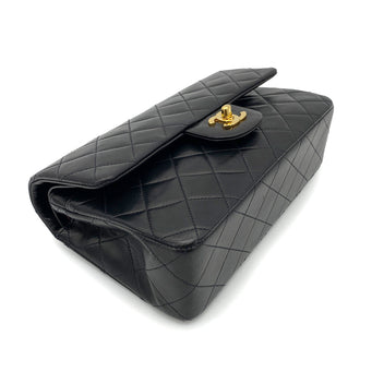 CHANEL VINTAGE CLASSIC FLAP SMALL CHAIN SHOULDER BAG BLACK LAMB SKIN 90261295 - PURPOSE