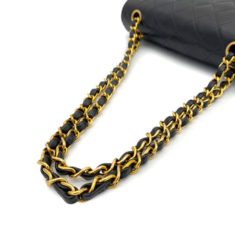 CHANEL VINTAGE CLASSIC FLAP SMALL CHAIN SHOULDER BAG BLACK LAMB SKIN 90261295 - PURPOSE