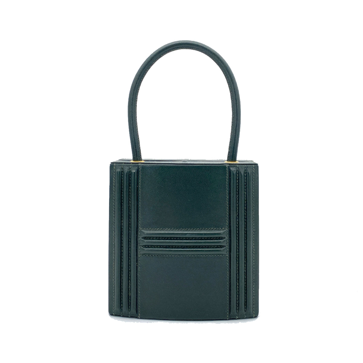 HERME CADENA KELLY HAND BAG BOX CARF GREEN 〇Y 90261304