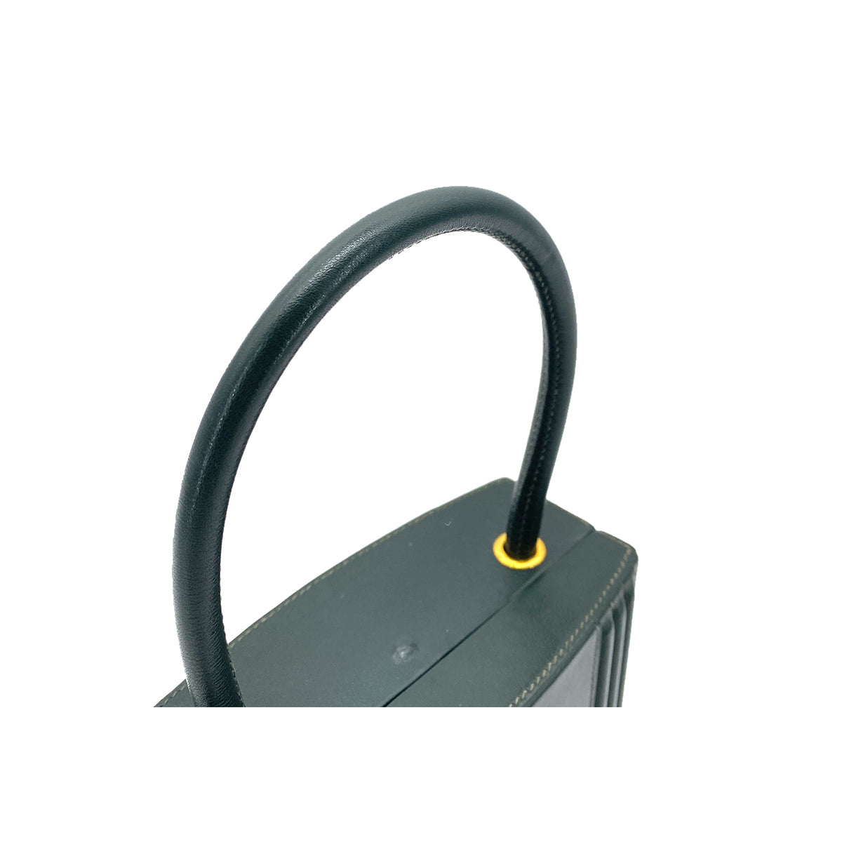 HERME CADENA KELLY HAND BAG BOX CARF GREEN 〇Y 90261304