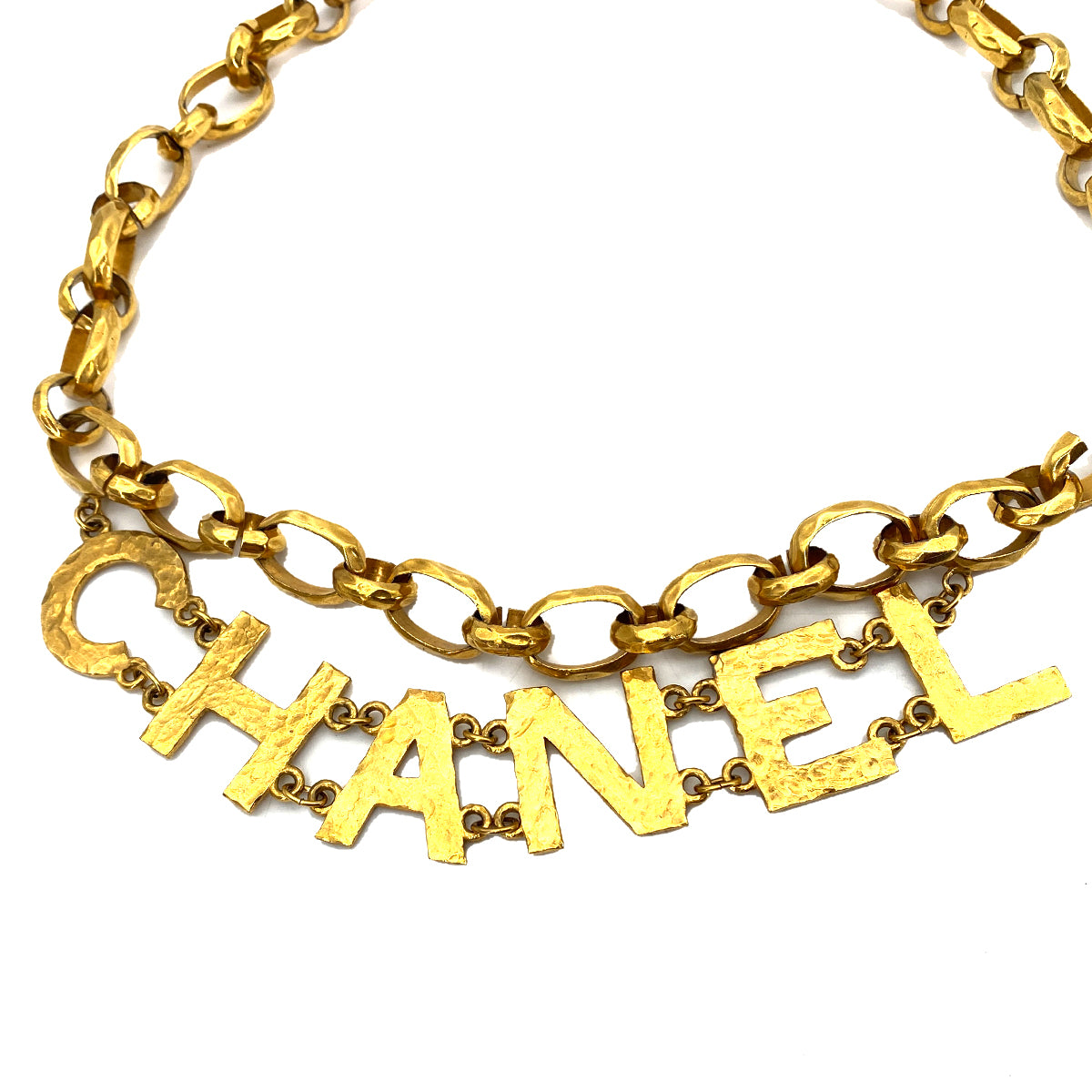 CHANEL VINTAGE CHAIN BELT CHANEL LOGO COCOMARK  ACCESSORY 93P 90261322