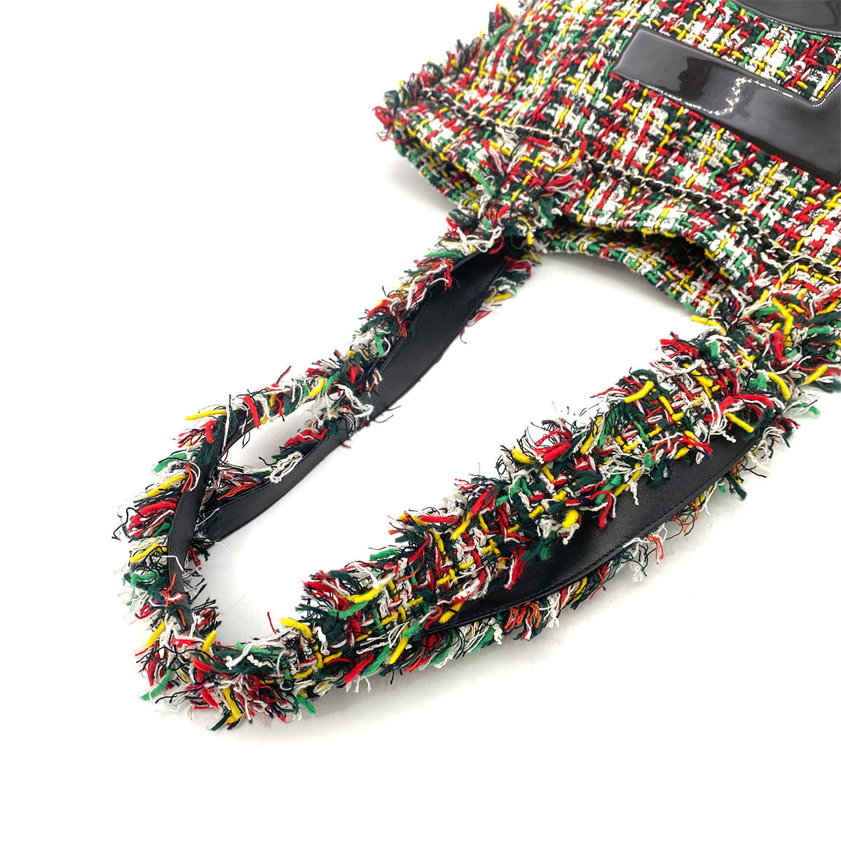 CHANEL TOTE BAG MULTI COLOR TWEED FIVE LOGO 90261325