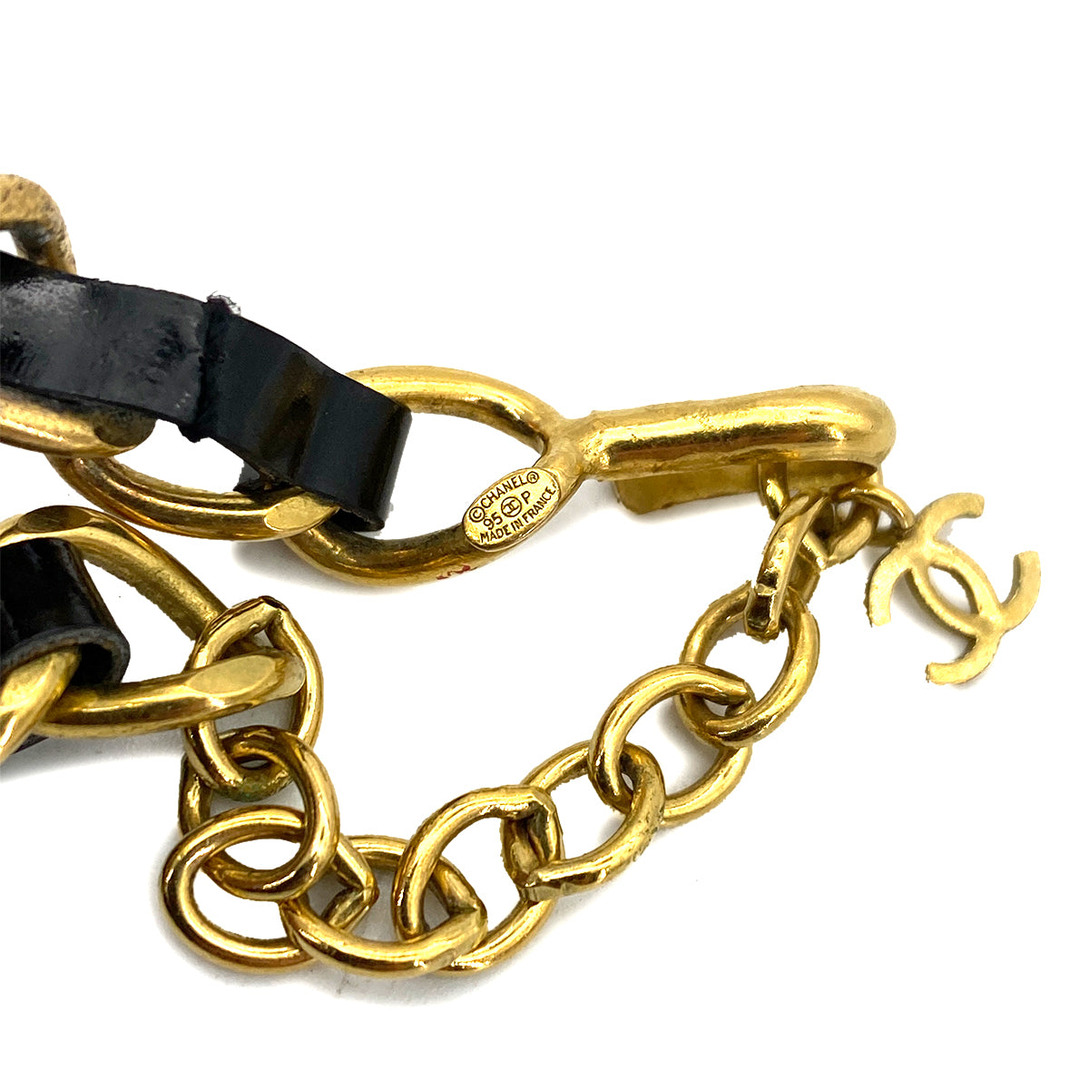 CHANEL VINTAGE NECKLACE CHOKER COCOMARK RHINESTONE ACCESSORY 95P 90261332