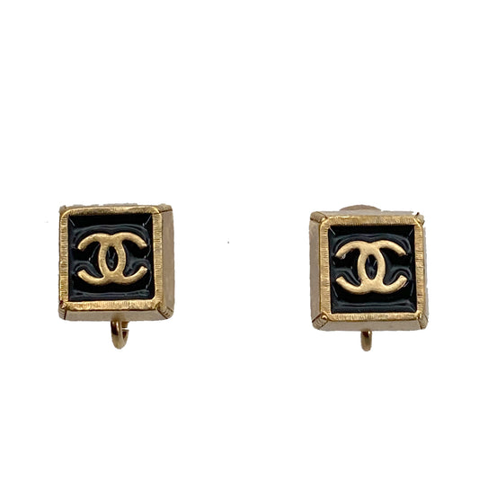 CHANEL VINTAGE EARRINGS  COCOMARK SQUARE ACCESSORY 03P 90261341