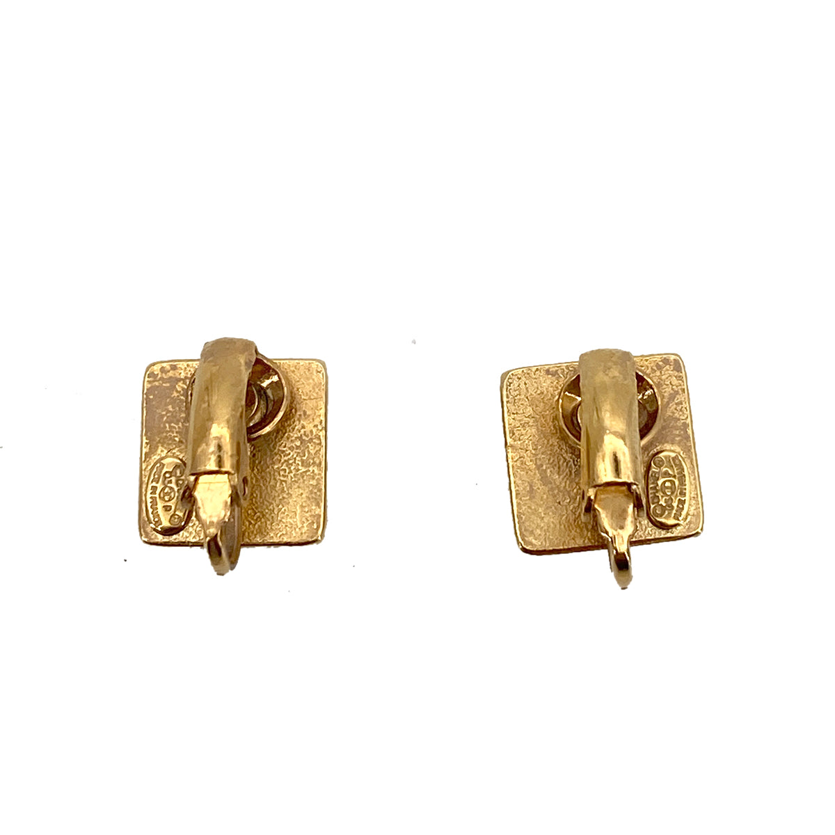 CHANEL VINTAGE EARRINGS  COCOMARK SQUARE ACCESSORY 03P 90261341