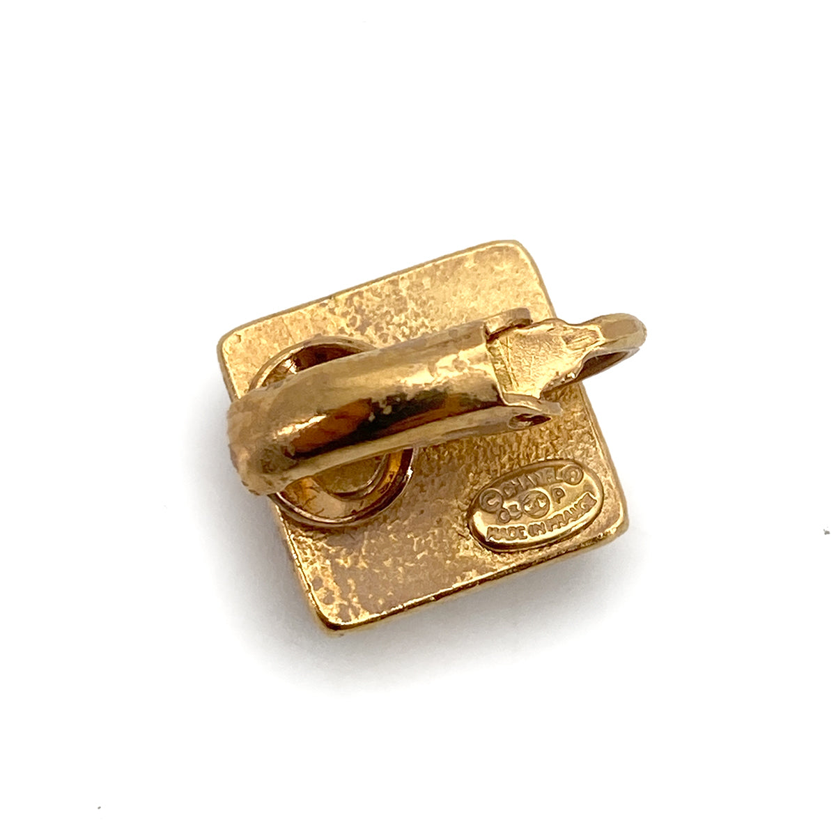 CHANEL VINTAGE EARRINGS  COCOMARK SQUARE ACCESSORY 03P 90261341