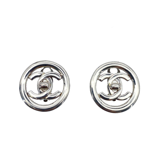 CHANEL VINTAGE EARRINGS TURN LOCK ACCESSORY 97P 90261342