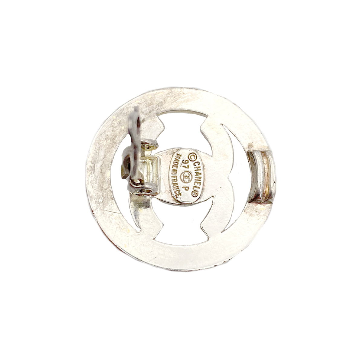 CHANEL VINTAGE EARRINGS TURN LOCK ACCESSORY 97P 90261342
