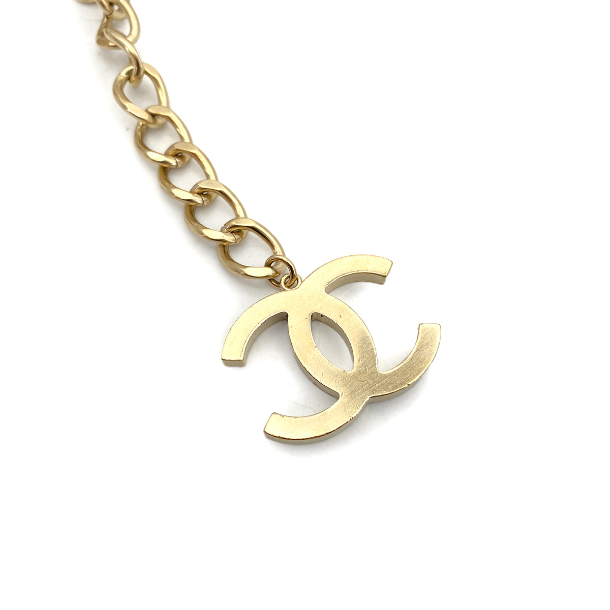 CHANEL NECKLACE LOCK MOTIF COCOMARK TWEED ACCESSORY B14K 90261351