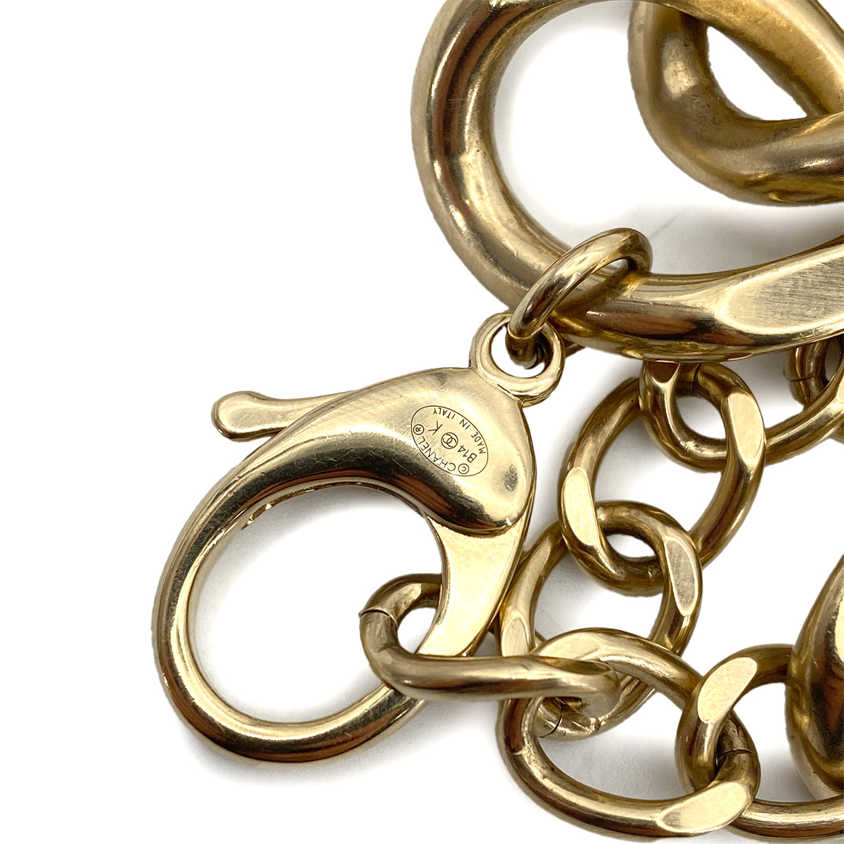 CHANEL NECKLACE LOCK MOTIF COCOMARK TWEED ACCESSORY B14K 90261351