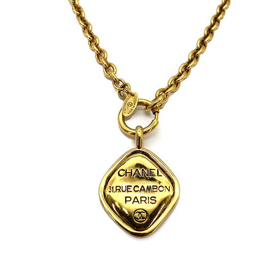 CHANEL VINTAGE NECKLACE 31RUE CAMBON PLATE ACCESSORY 90261352