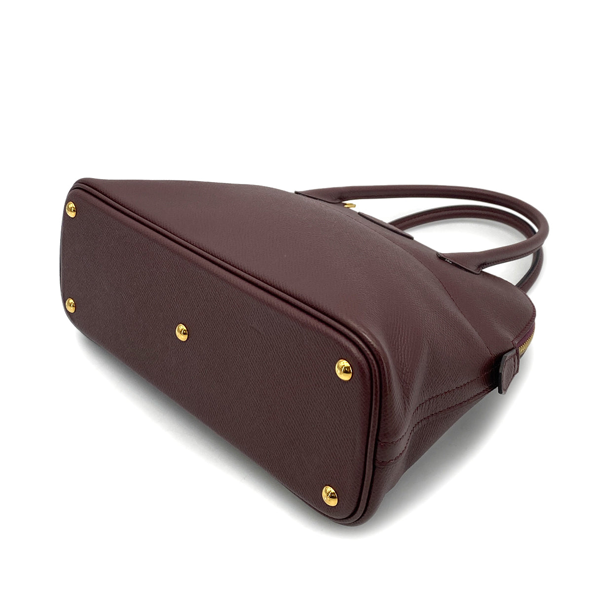 HERMES BOLIDE 27 PRUNE EPSOM HAND SHOULDER BAG A GHW 90261524