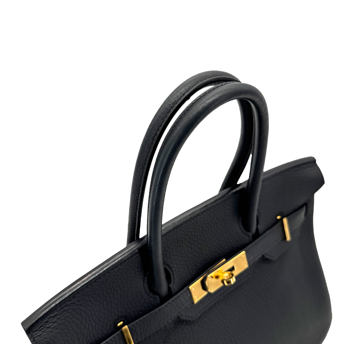 HERMES BIRKIN 30 BLACK TOGO HAND BAG  □O GHW 90261525