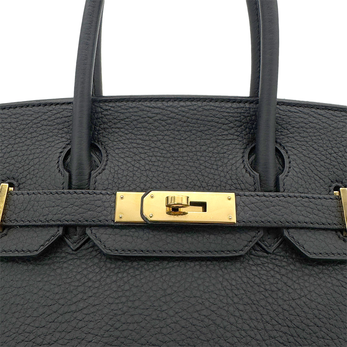 HERMES BIRKIN 30 BLACK TOGO HAND BAG  □O GHW 90261525