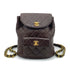 CHANEL VINTAGE DUMA CHAIN BACKPACK DARK BROWN LAMB SKIN 90261541 - PURPOSE