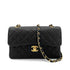 CHANEL VINTAGE CLASSIC FLAP SMALL CHAIN SHOULDER BAG BLACK CAVIAR SKIN GHW 90261547 - PURPOSE