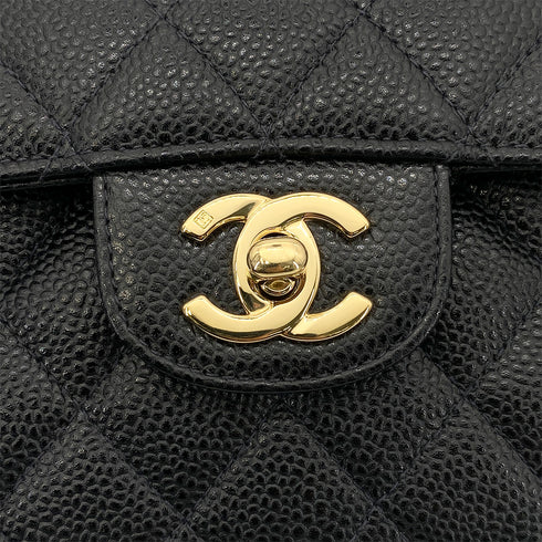 CHANEL VINTAGE CLASSIC FLAP SMALL CHAIN SHOULDER BAG BLACK CAVIAR SKIN GHW 90261547 - PURPOSE