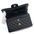 CHANEL VINTAGE CLASSIC FLAP SMALL CHAIN SHOULDER BAG BLACK CAVIAR SKIN GHW 90261547 - PURPOSE