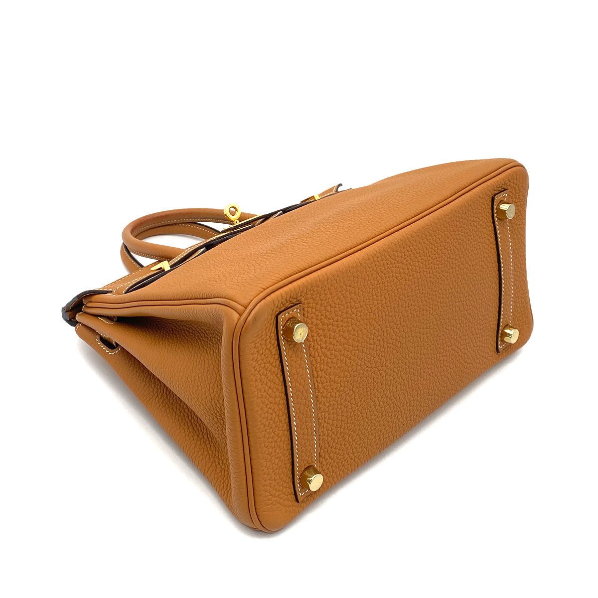 HERMES BIRKIN 25 TOFFEE TOGO HAND BAG C GHW 90261549