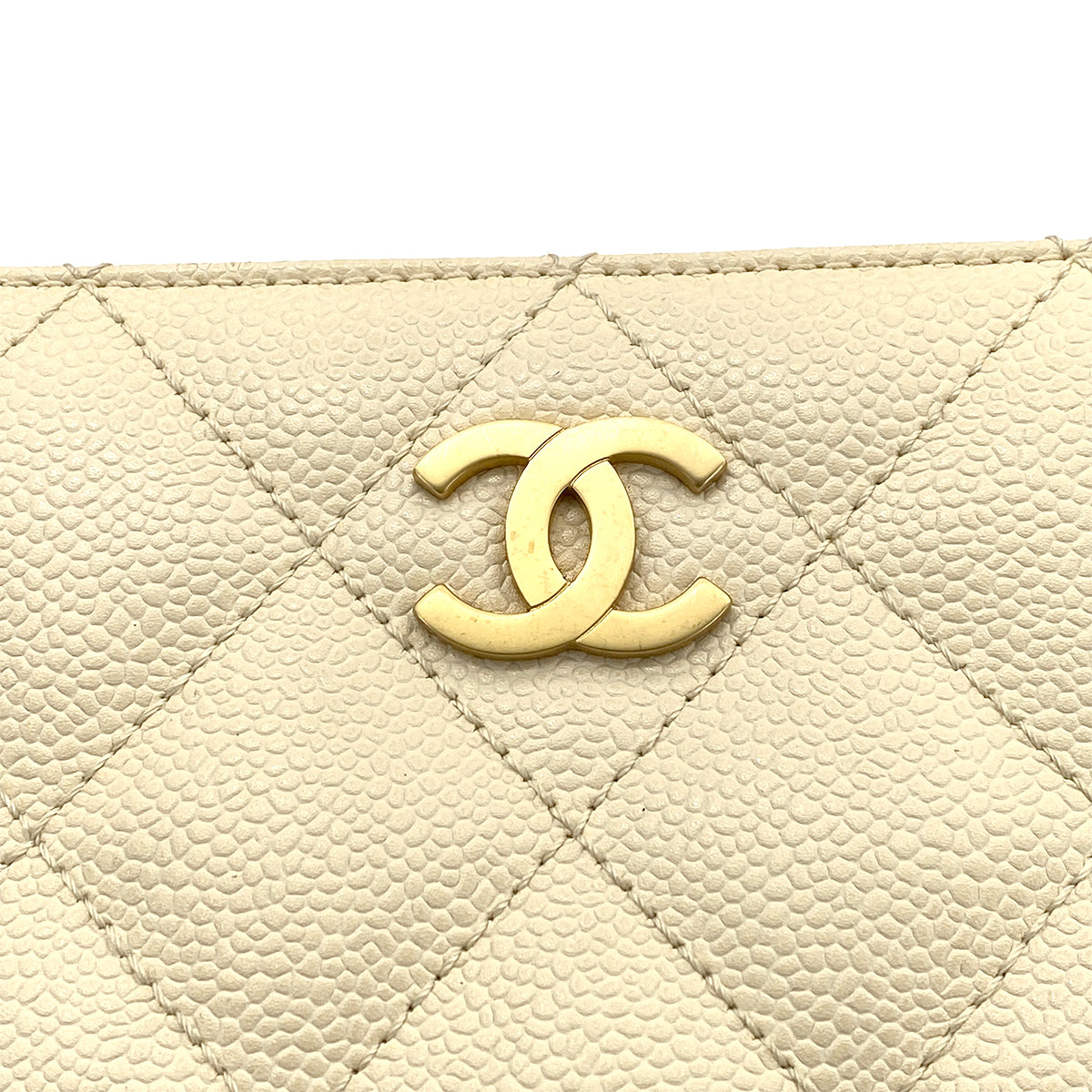 CHANEL VINTAGE MATELASSE WOOD HANDLE BAG BEIGE CAVIAR SKIN 90261564