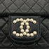 CHANEL WESTMINSTER CHAIN SHOULDER BAG FAUX PEARL BLACK LAMB SKIN 90261575 - PURPOSE