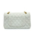CHANEL VINTAGE CLASSIC FLAP MEDIUM CHAIN SHOULDER BAG LIGHT BLUE CAVIAR SKIN 90261587 - PURPOSE