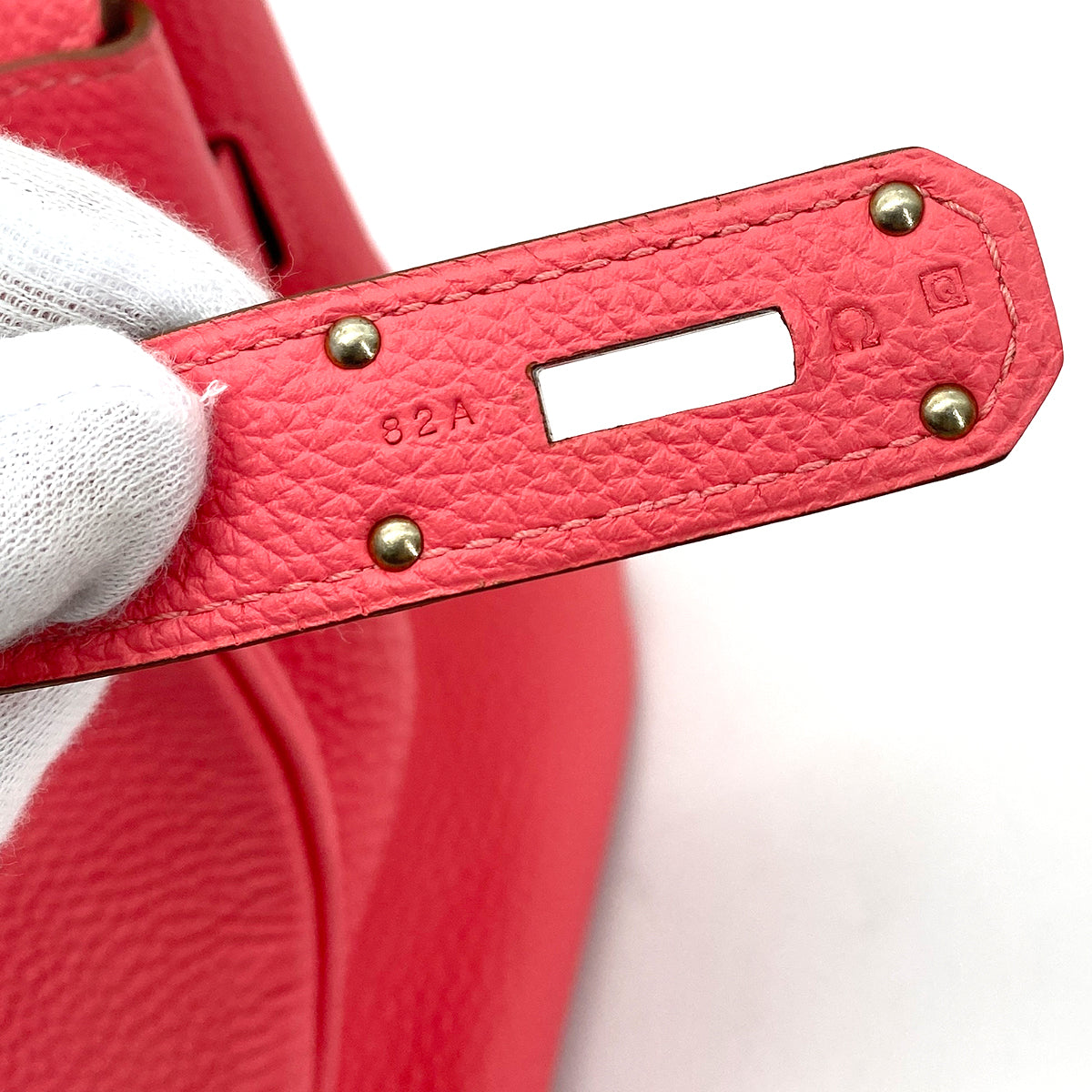 HERMES SHOULDER BIRKIN 42 ROSE LIPSTICK TAURILLON CLEMENCE HAND BAG □Q 90261611