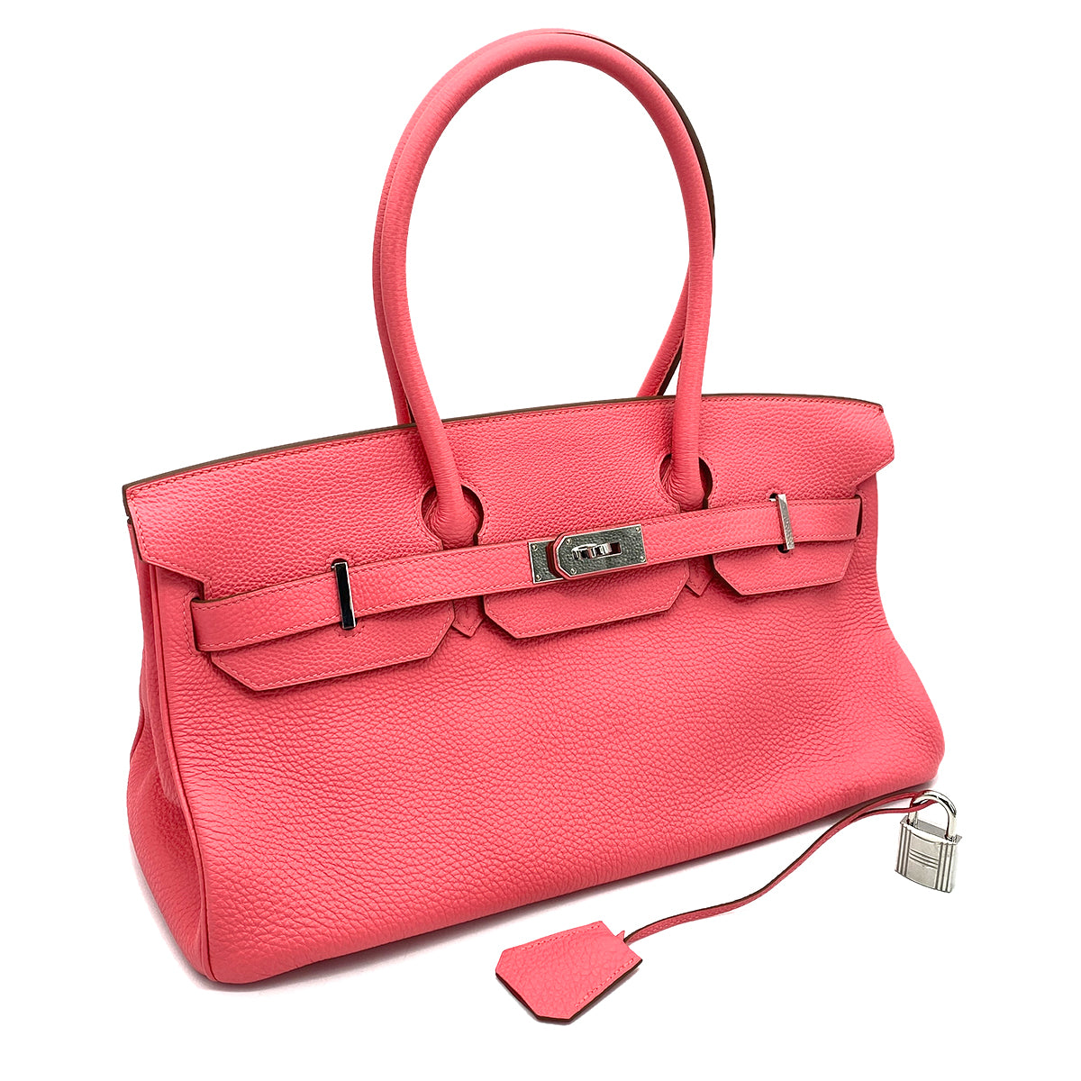 HERMES SHOULDER BIRKIN 42 ROSE LIPSTICK TAURILLON CLEMENCE HAND BAG □Q 90261611