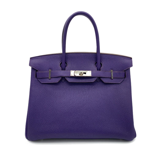 HERMES BIRKIN 30 IRIS TOGO HAND BAG □N SHW 90261638