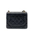CHANEL VINTAGE MINI SQUARE 17 CHAIN SHOULDER BAG BLACK LAMB SKIN 90261808 - PURPOSE