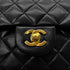 CHANEL VINTAGE CLASSIC FLAP MEDIUM CHAIN SHOULDER BAG BLACK LAMB SKIN 90261827 - PURPOSE